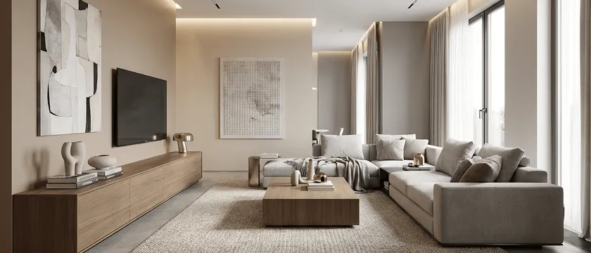 Salon luxueux contemporain